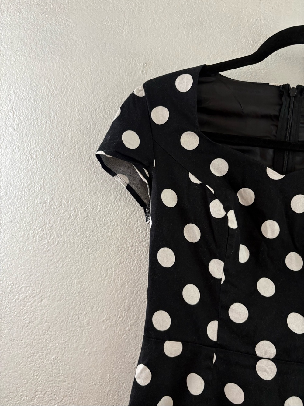 Belle Poque polka dot dress features a distinctive ruffled mermaid hem  size 2 - Picture 4 of 7